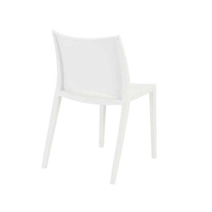 Euro Style - Leslie Stacking Side Chair in White (Set of 2) - 90034WHT-MP2 veiw 4