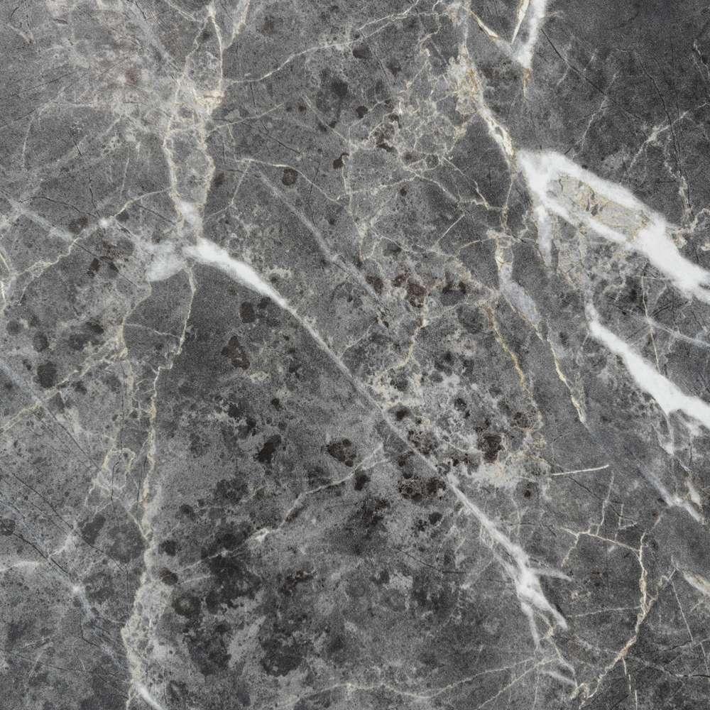 Euro Style - Llona 48in Rectangle Coffee Table in Black Marble Melamine with Brushed Stainless Steel Base - 90380BLK veiw 6