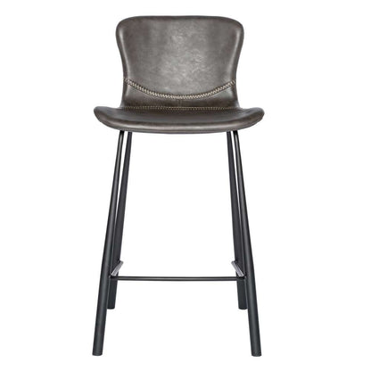 Euro Style - Melody Counter Stool in Dark Gray (Set of 2) - 30512DKGRY veiw 1
