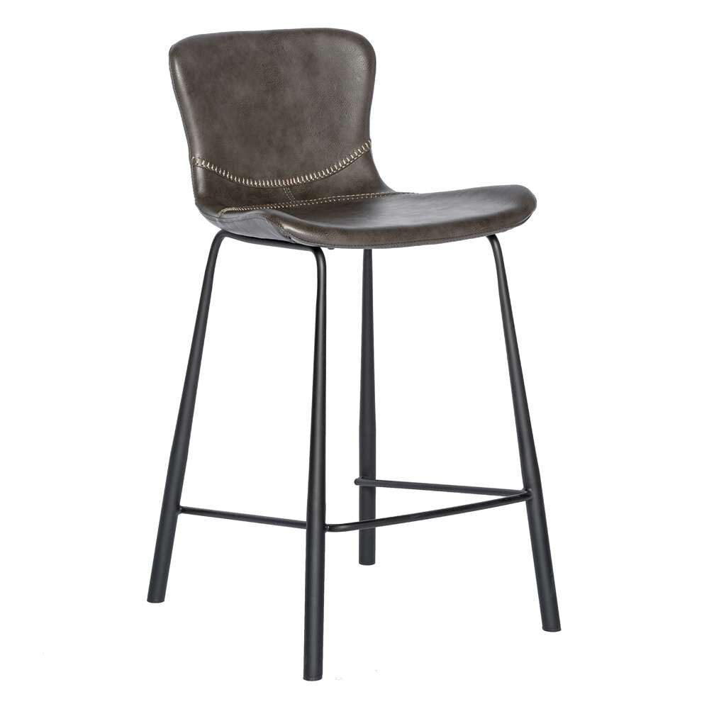 Euro Style - Melody Counter Stool in Dark Gray (Set of 2) - 30512DKGRY veiw 2