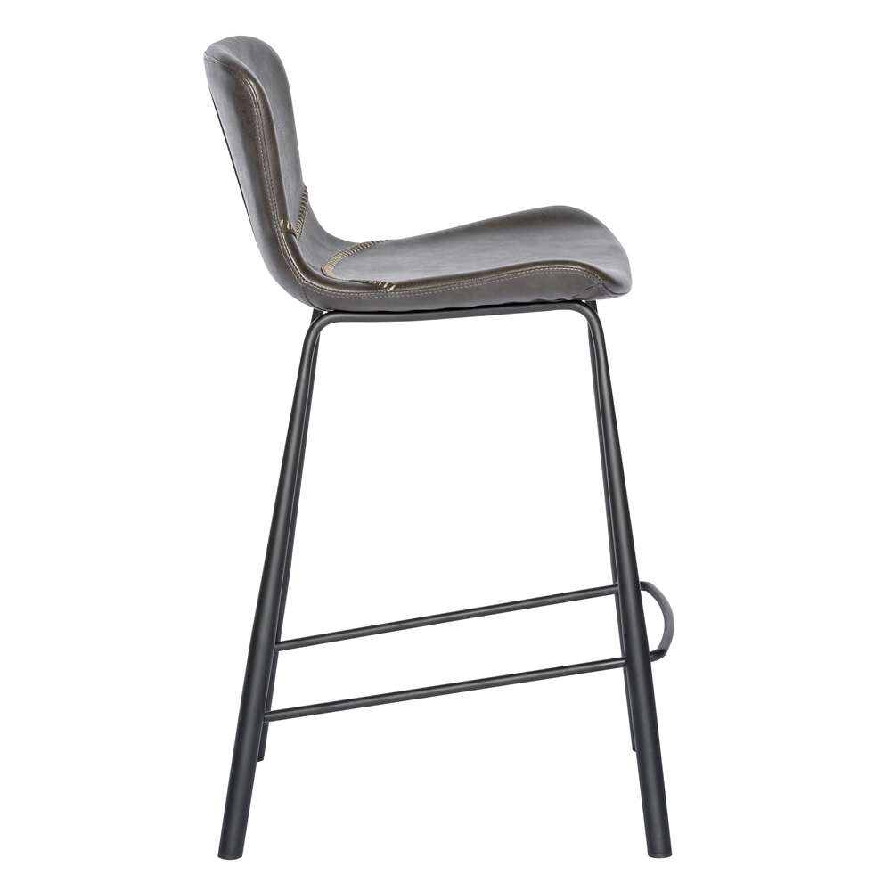 Euro Style - Melody Counter Stool in Dark Gray (Set of 2) - 30512DKGRY veiw 3