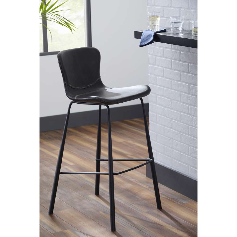 Euro Style - Melody Counter Stool in Dark Gray (Set of 2) - 30512DKGRY veiw 8