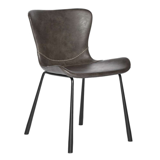 Euro Style - Melody Side Chair in Dark Gray (Set of 2) - 30510DKGRY veiw 2