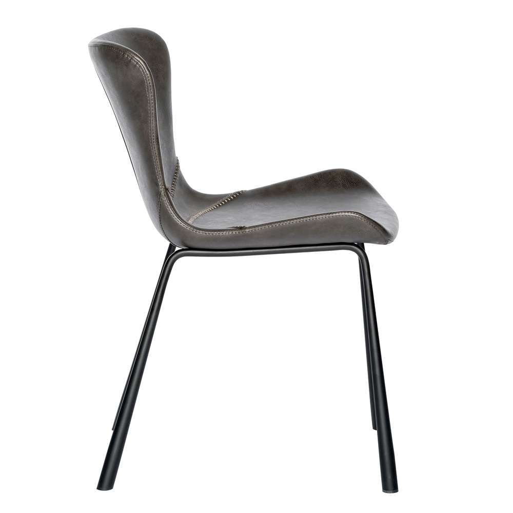 Euro Style - Melody Side Chair in Dark Gray (Set of 2) - 30510DKGRY veiw 3