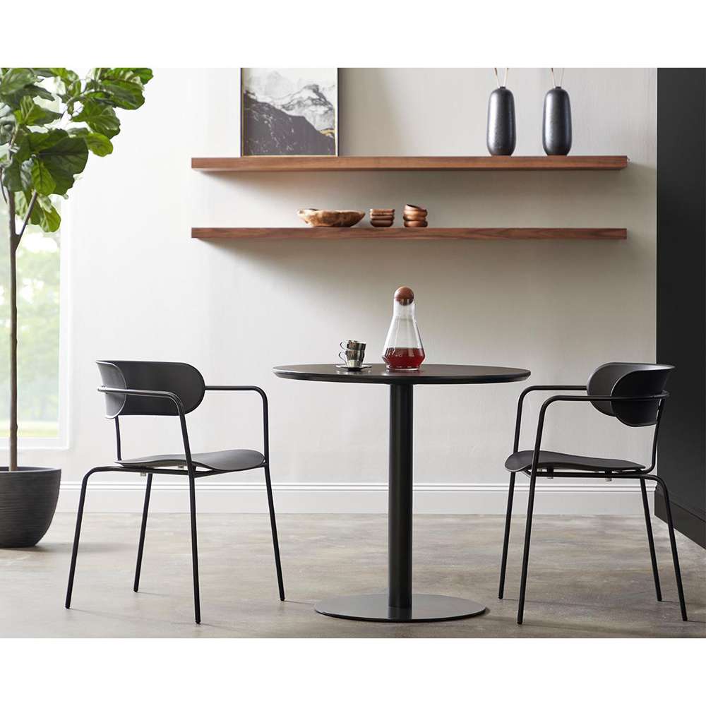 Euro Style - Paras Bistro Table in Black - 90134-BLK veiw 3