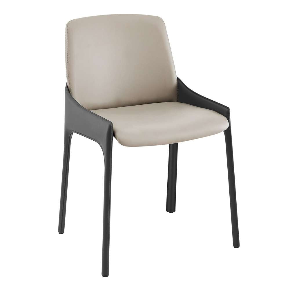 Euro Style - Vilante Side Chair in Light Gray and Gray (Set of 2) - 38970GRY veiw 2