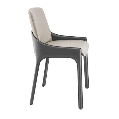 Euro Style - Vilante Side Chair in Light Gray and Gray (Set of 2) - 38970GRY veiw 3