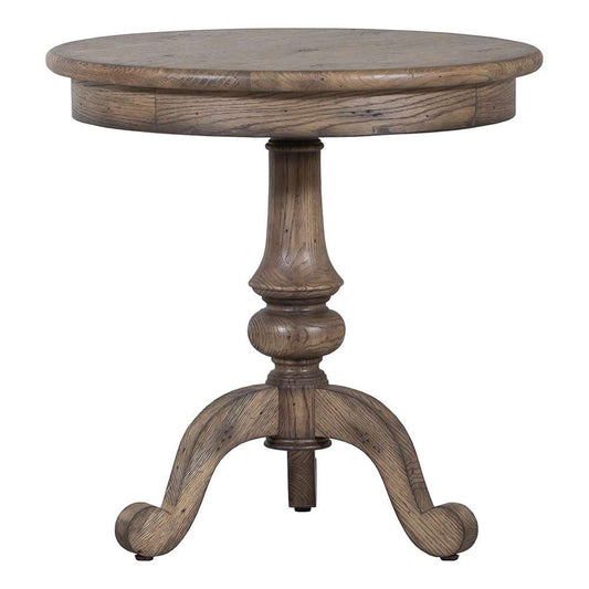 Fairfield Chair Company - Arcadian Round Pedestal End Table - 8063-90 veiw 2