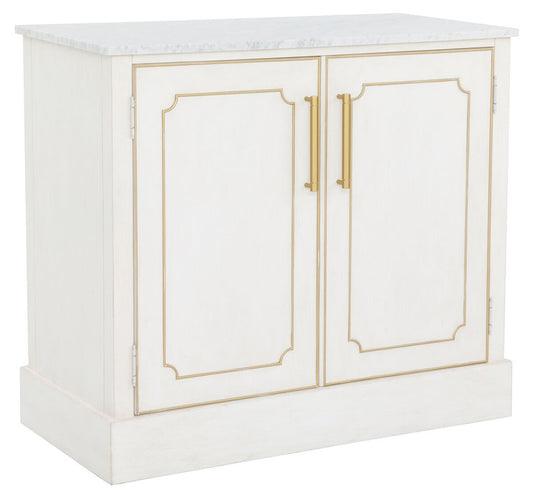 Fairfield Chair Company - Camille Bar Cabinet, Linen With Antique Gold Striping- 8019-48 view 1