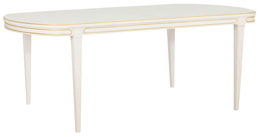 Fairfield Chair Company - Camille Dining Table, Linen With Antique Gold Striping - 8019-DT view 1