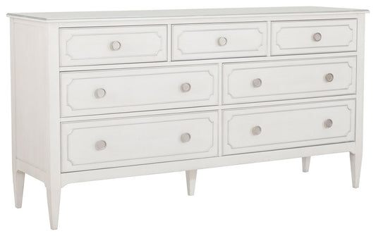 Fairfield Chair Company - Camille Dresser, Linen With Antique Pewter Striping - 8018-DC view 1