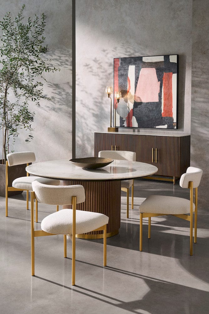 Fairfield Chair Company - Dimitri 60" Round Dining Table, Kafe - 8072-60 view 6