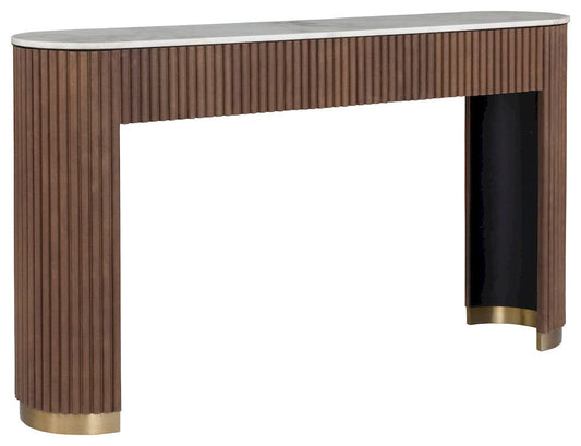 Fairfield Chair Company - Dimitri Demilune Console, Kafe - 8072-96 view 1