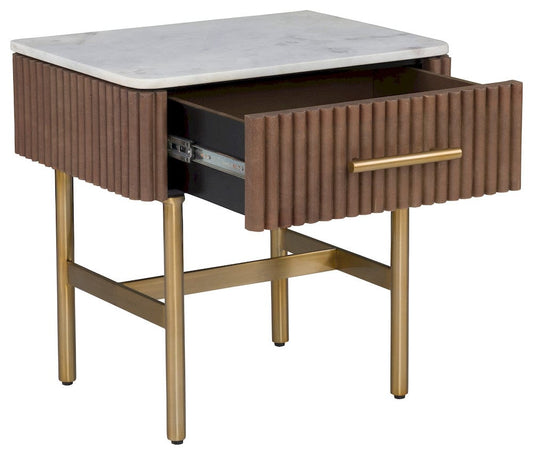 Fairfield Chair Company - Dimitri One Drawer End Table, Kafe - 8072-95 view 2