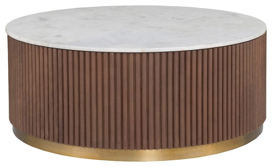Fairfield Chair Company - Dimitri Round Cocktail Table, Kafe - 8072-13 view 1