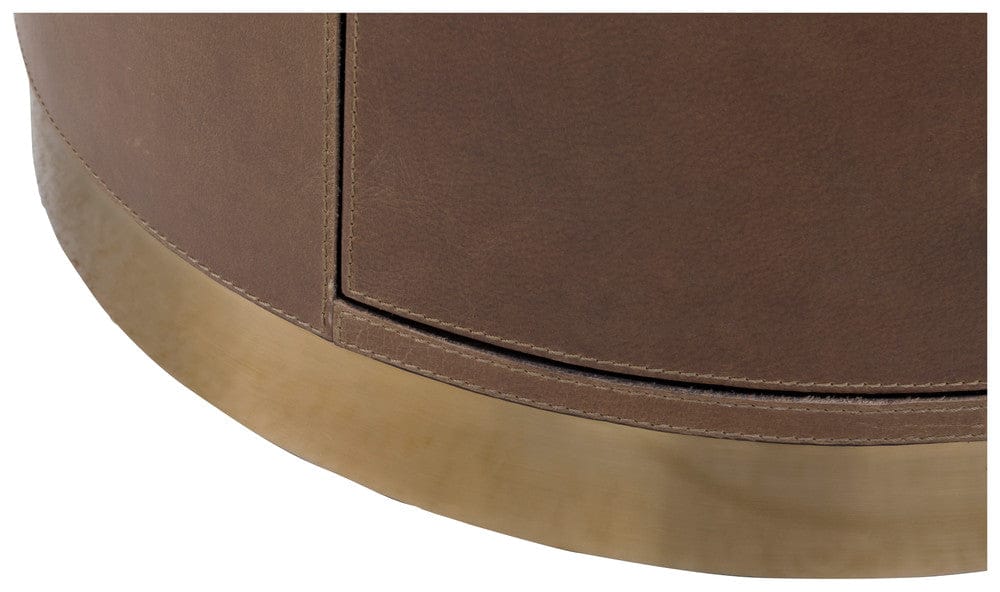 Fairfield Chair Company - Dimitri Three Drawer Round End Table, Kafe - 8071-19 view 8