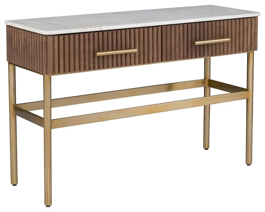 Fairfield Chair Company - Dimitri Two Drawer Rectangular Console, Kafe - 8072-99 view 1