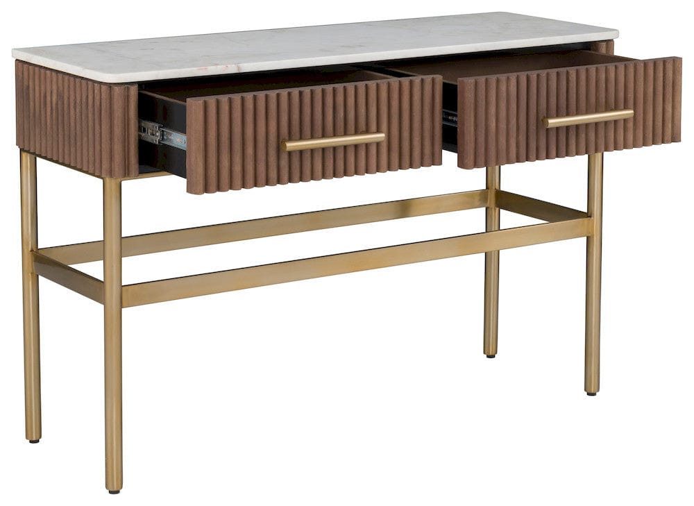 Fairfield Chair Company - Dimitri Two Drawer Rectangular Console, Kafe - 8072-99 view 2