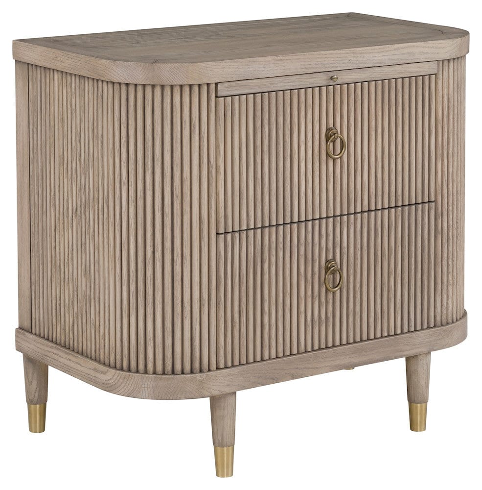 Fairfield Chair Company - Everett Demilune Nightstand, Biscotti - 8030-BS view 1