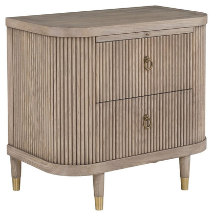 Fairfield Chair Company - Everett Demilune Nightstand, Biscotti - 8030-BS view 1
