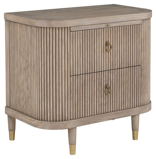 Fairfield Chair Company - Everett Demilune Nightstand, Biscotti - 8030-BS view 1