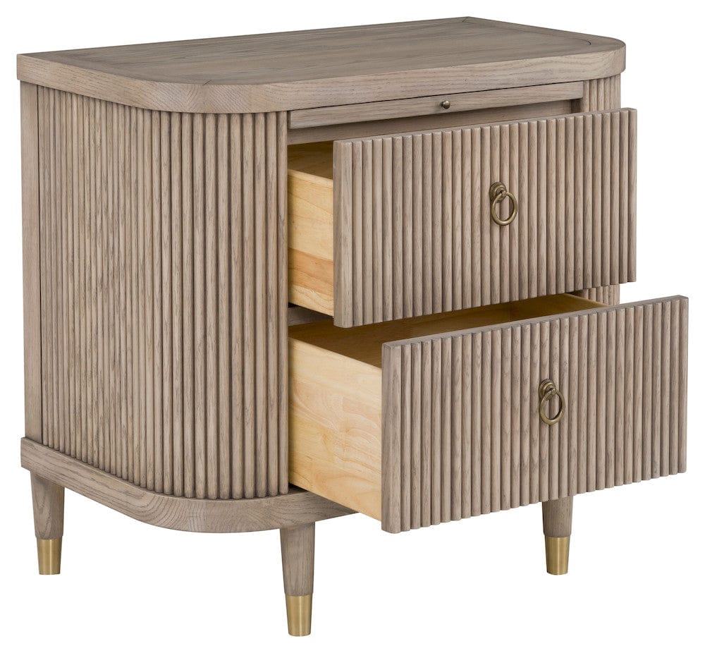 Fairfield Chair Company - Everett Demilune Nightstand, Biscotti - 8030-BS view 2