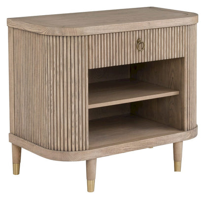 Fairfield Chair Company - Everett Demilune Nightstand, Biscotti - 8030-SN view 1