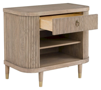 Fairfield Chair Company - Everett Demilune Nightstand, Biscotti - 8030-SN view 2