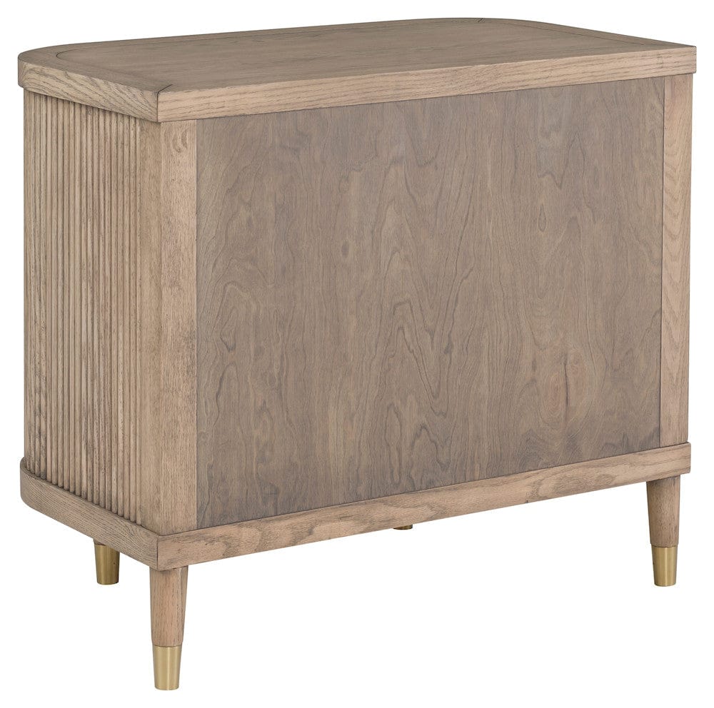 Fairfield Chair Company - Everett Demilune Nightstand, Biscotti - 8030-SN view 3