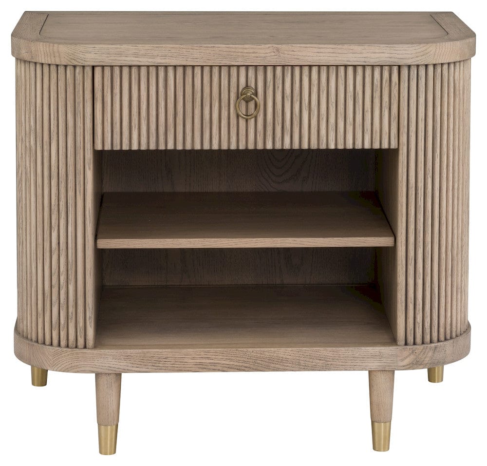 Fairfield Chair Company - Everett Demilune Nightstand, Biscotti - 8030-SN view 4