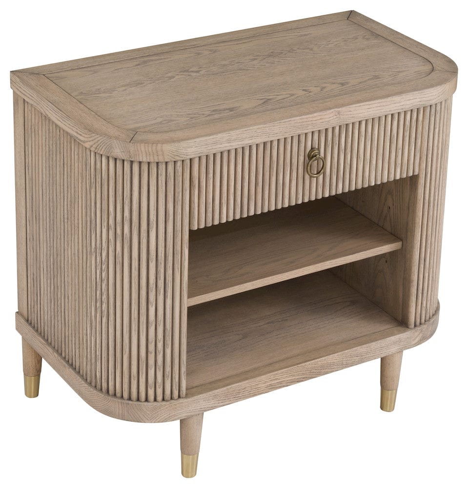 Fairfield Chair Company - Everett Demilune Nightstand, Biscotti - 8030-SN view 6