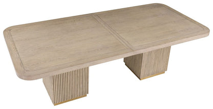 Fairfield Chair Company - Everett Double Pedestal Dining Table, Biscotti - 8030-DT view 4