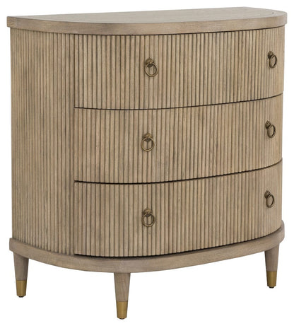 Fairfield Chair Company - Everett Three Drawer Demilune Chest, Biscotti - 8030-AC view 1