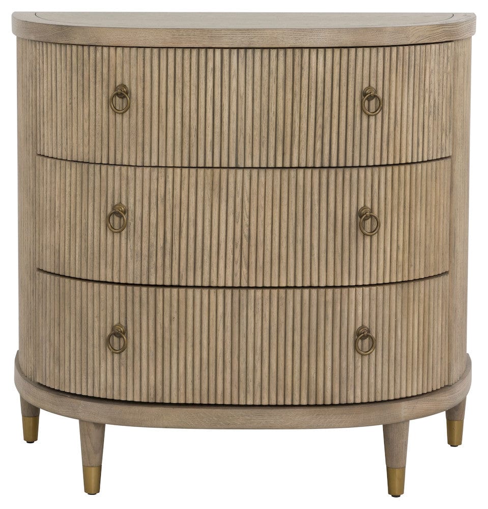 Fairfield Chair Company - Everett Three Drawer Demilune Chest, Biscotti - 8030-AC view 4