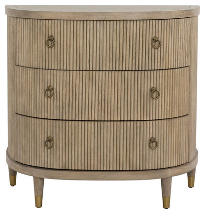 Fairfield Chair Company - Everett Three Drawer Demilune Chest, Biscotti - 8030-AC view 4