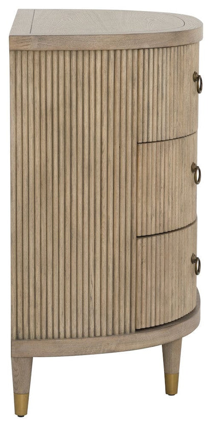 Fairfield Chair Company - Everett Three Drawer Demilune Chest, Biscotti - 8030-AC view 5