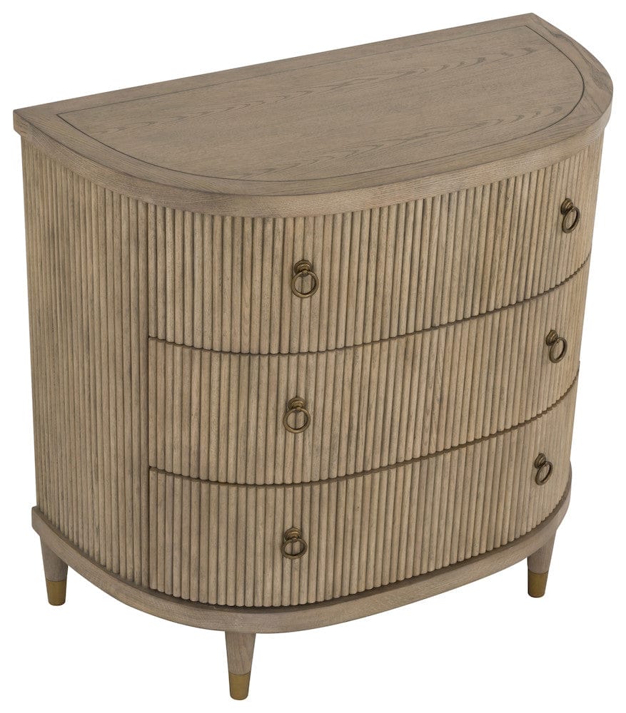 Fairfield Chair Company - Everett Three Drawer Demilune Chest, Biscotti - 8030-AC view 6