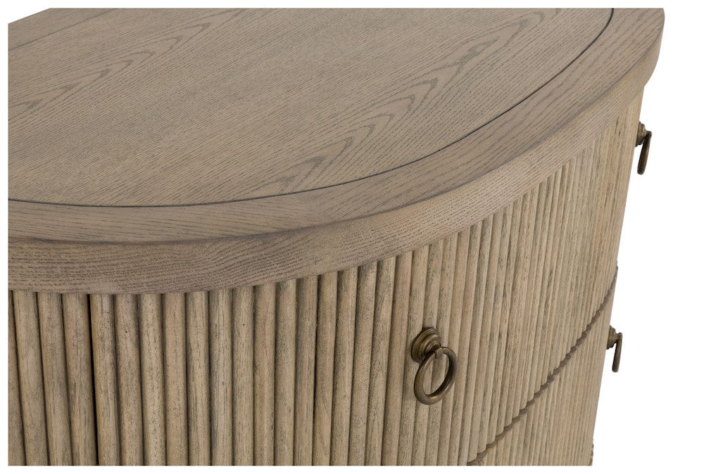 Fairfield Chair Company - Everett Three Drawer Demilune Chest, Biscotti - 8030-AC view 8