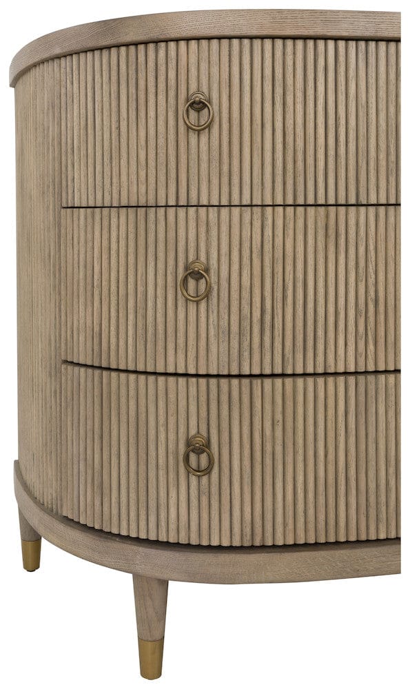 Fairfield Chair Company - Everett Three Drawer Demilune Chest, Biscotti - 8030-AC view 9