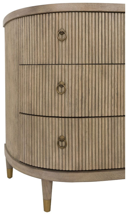 Fairfield Chair Company - Everett Three Drawer Demilune Chest, Biscotti - 8030-AC view 9
