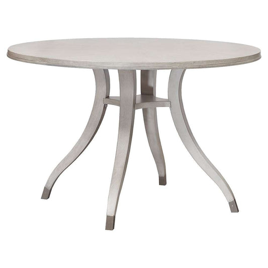 Fairfield Chair Company - Serpentine Shaped Leg Dining Pedestal Base With Beveled Edge 48in Dining Table Top veiw 1