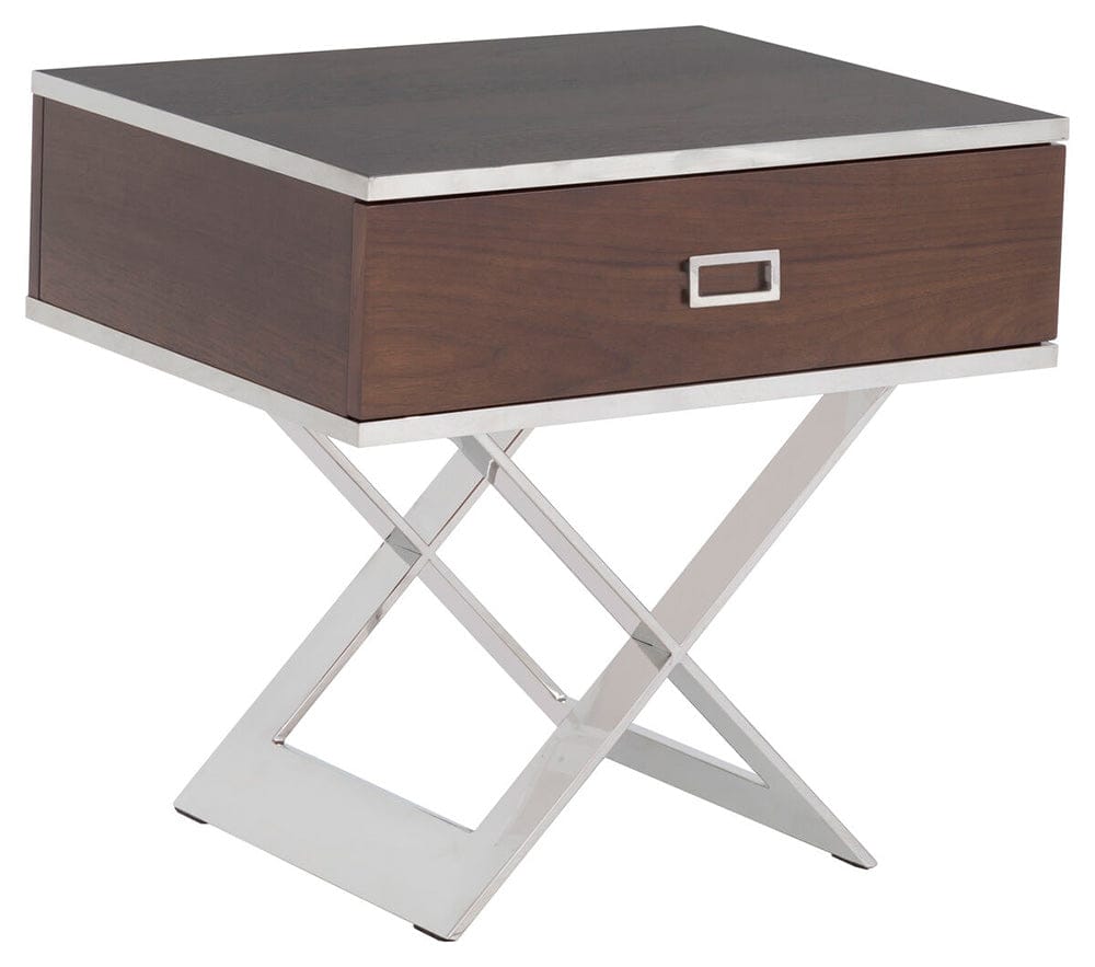 Fairfield Chair Company - Libby Langdon Carlson End Table, Smoked Stone - 6341-ET-2 view 1