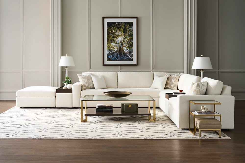 Fairfield Chair Company - Libby Langdon Francis Upholstered Table Ottoman - P-6329-23 view 3