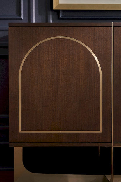 Fairfield Chair Company - Libby Langdon Goddard Four Door Credenza, Smoked Stone - 6360-17 view 4