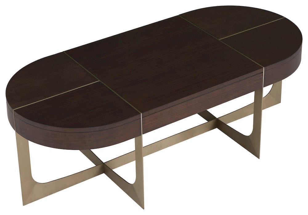 Fairfield Chair Company - Libby Langdon Goddard Oval Cocktail Table, Smoked Stone - 6360-13 view 5
