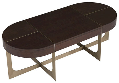 Fairfield Chair Company - Libby Langdon Goddard Oval Cocktail Table, Smoked Stone - 6360-13 view 5