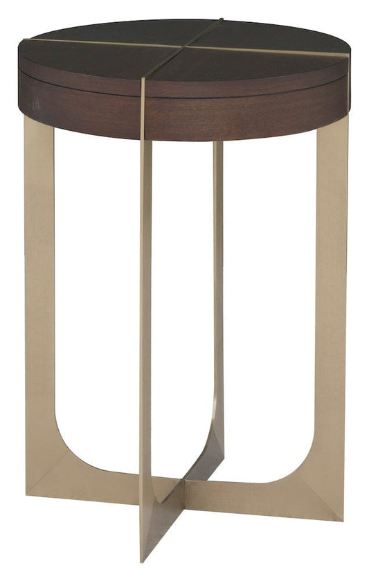 Fairfield Chair Company - Libby Langdon Goddard Round Drink Table, Smoked Stone - 6360-88 view 1