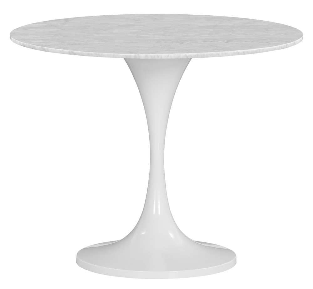 Fairfield Chair Company - Massimo Tulip Dining Height Table Base With Carrara Marble 36in Round Table Top veiw 1