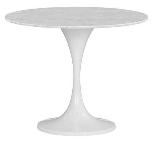 Fairfield Chair Company - Massimo Tulip Dining Height Table Base With Carrara Marble 36in Round Table Top veiw 1