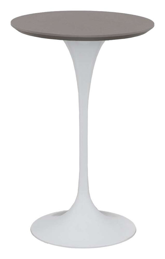 Fairfield Chair Company - Massimo Tulip Bar Height White Table Base With Laminate 26in Round Table Top veiw 1